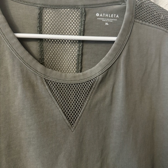 Athleta - Mesh Cruiser Sweatshirt - Olive Green - Picture 3 of 5
